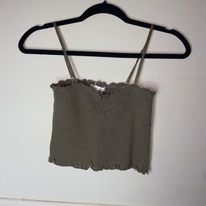 Olive green Tube top